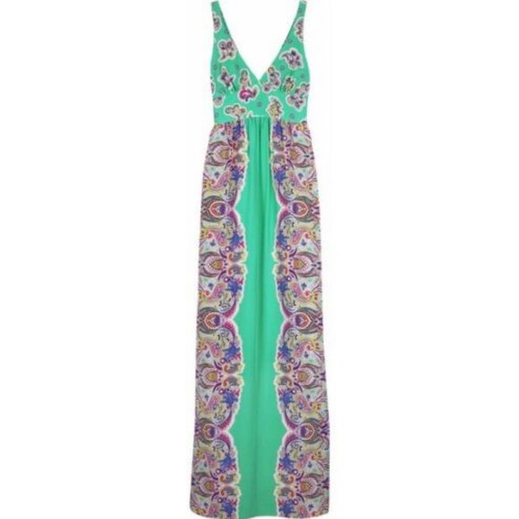 Tibi Silk Paisley Maxi Dress Size 4 - Picture 1 of 12